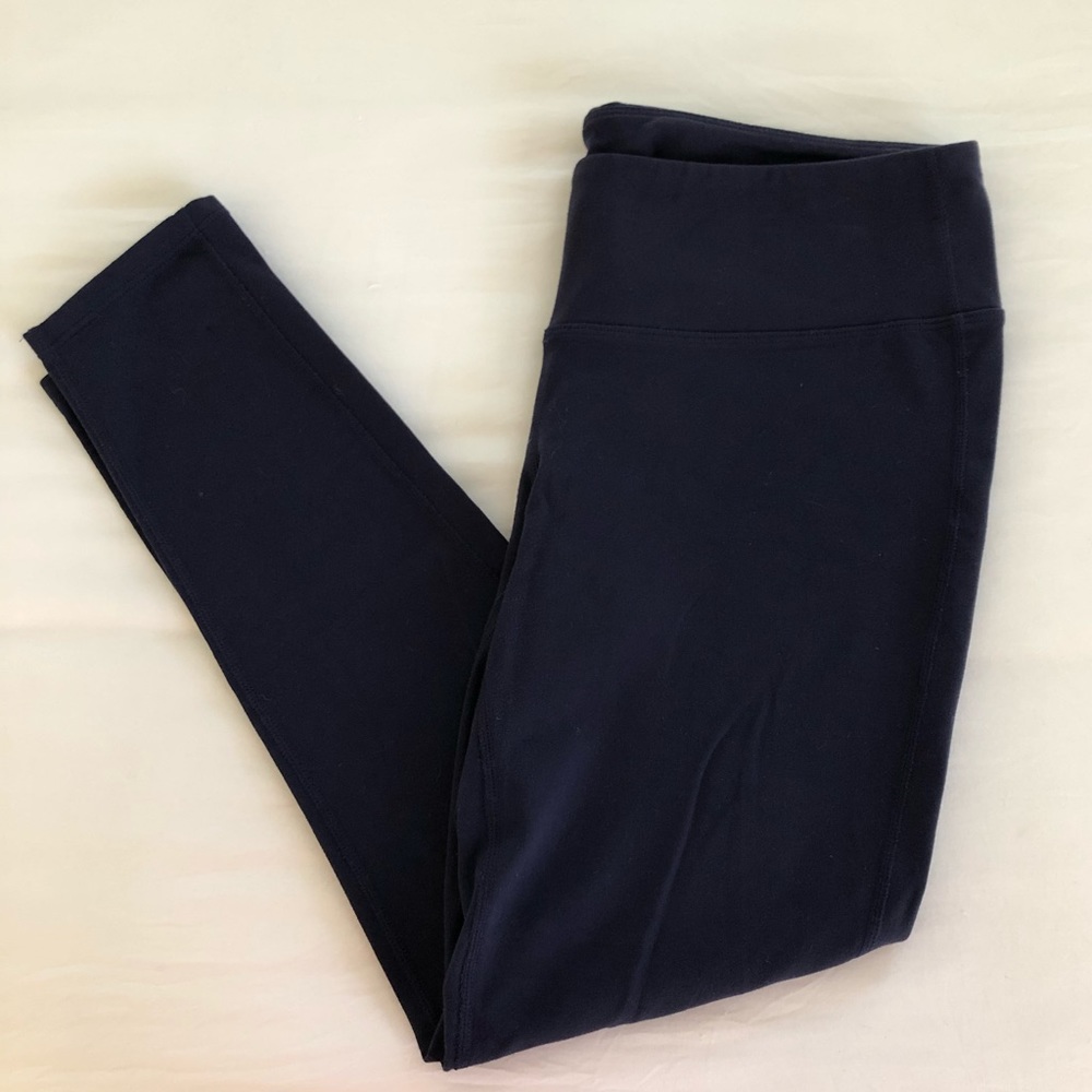 Athleta Navy Leggings Size Large Petite